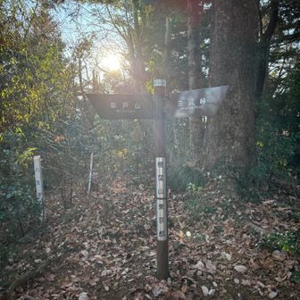 ②榎窪山標識
①草戸山の標識は見逃し