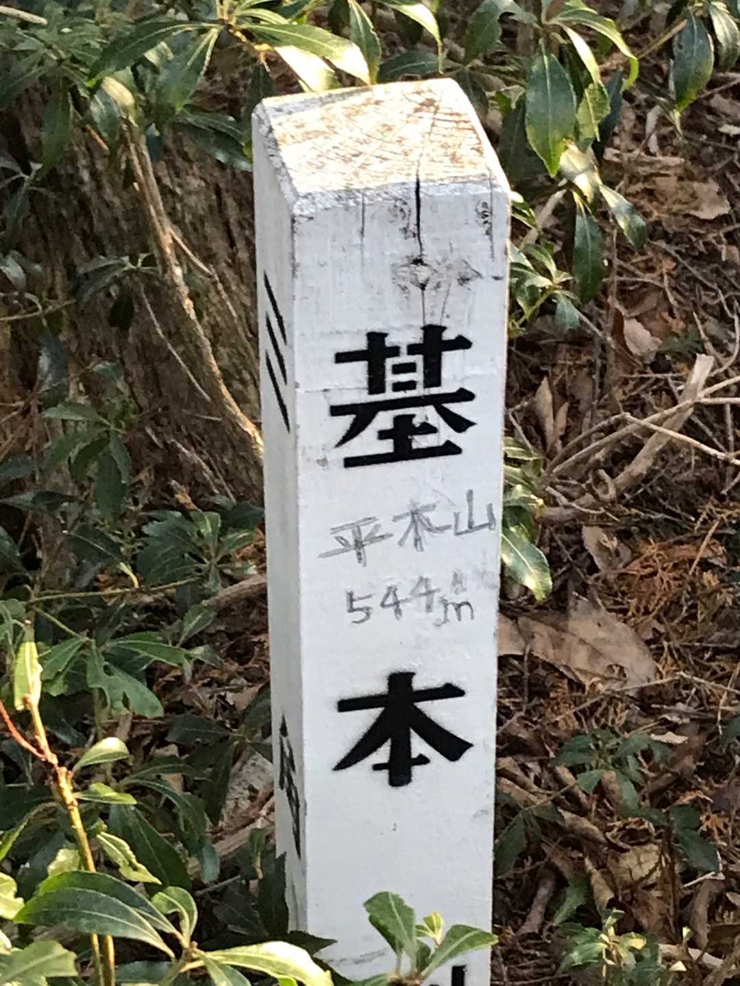 平木山と書いて有りました。
