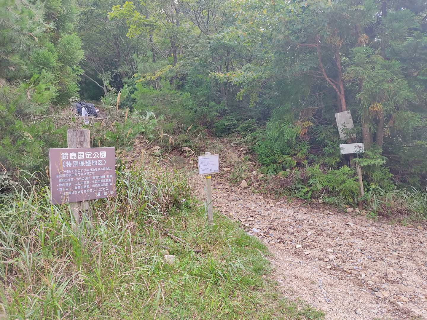 武平トンネル西駐車場登山口-沢谷峠-雨乞岳-杉峠 周回コースの写真