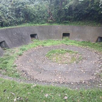 砲台みたいな形の山だから砲台山ではなく､本当に砲台があったんだね