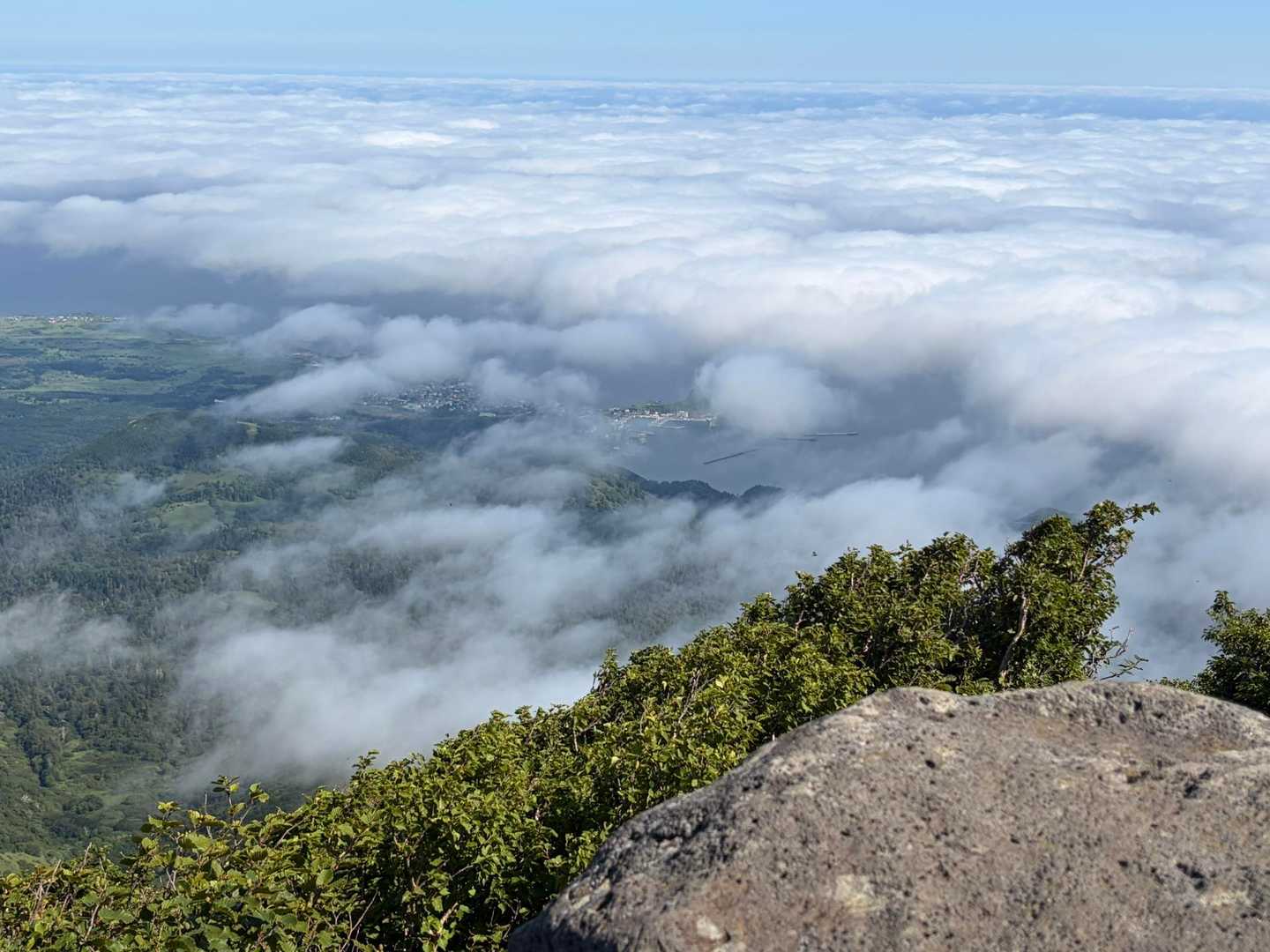 利尻北麓野営場登山口 往復コースの写真