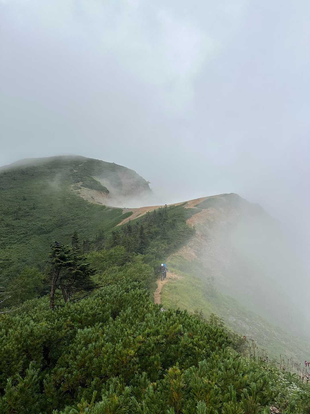 おぉ〜  先に登山者有り…😍