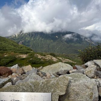 鷲羽岳！山頂の雲どいてー
