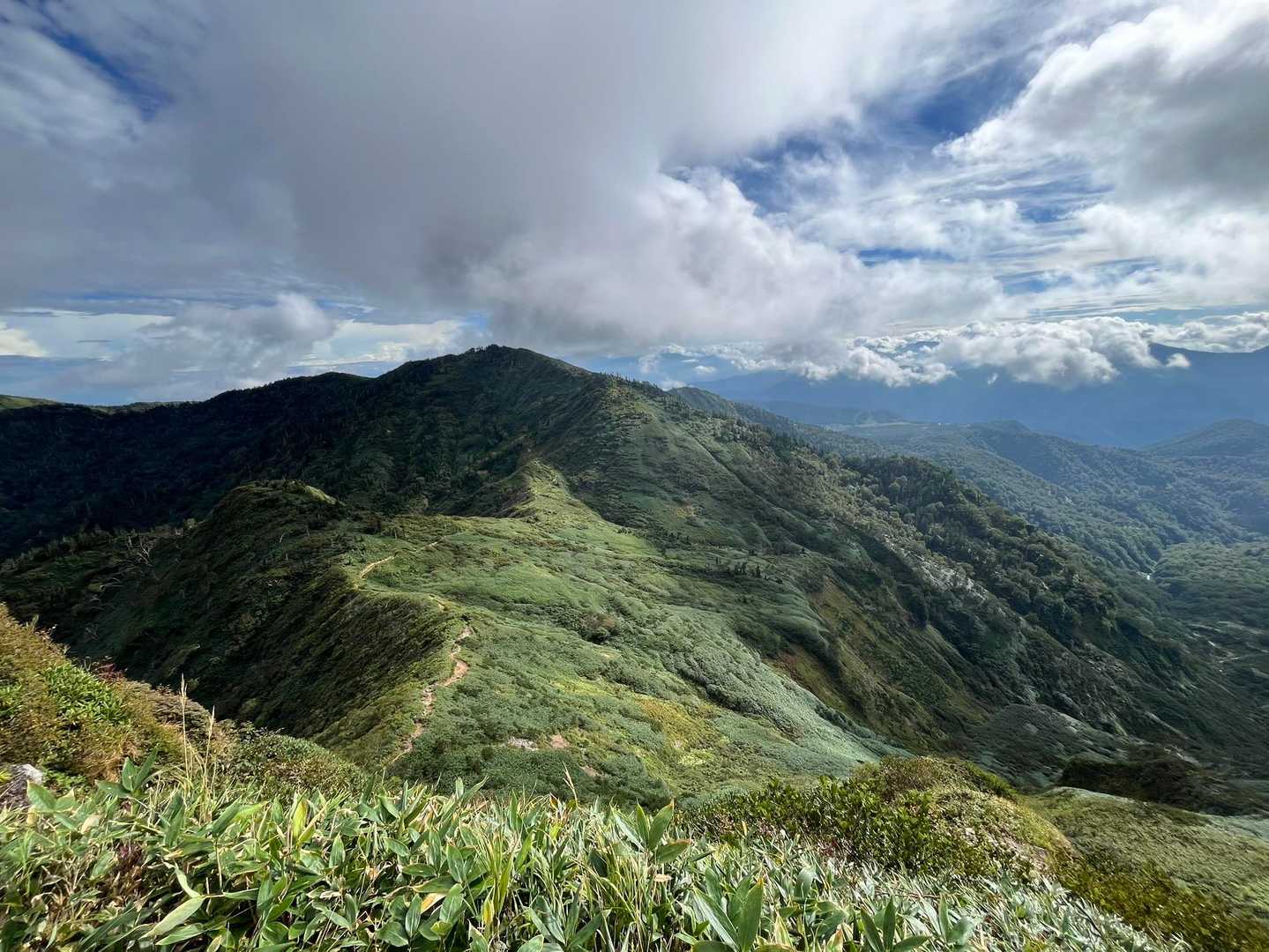 祓川登山口-山頂駅-神楽ヶ峰-苗場山 縦走コースの写真
