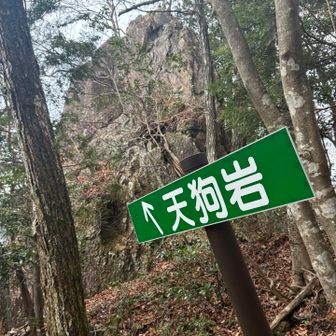 大天井岳を下りると、地蔵岳との分岐の前に天狗岩がありましたがスルーしました。
