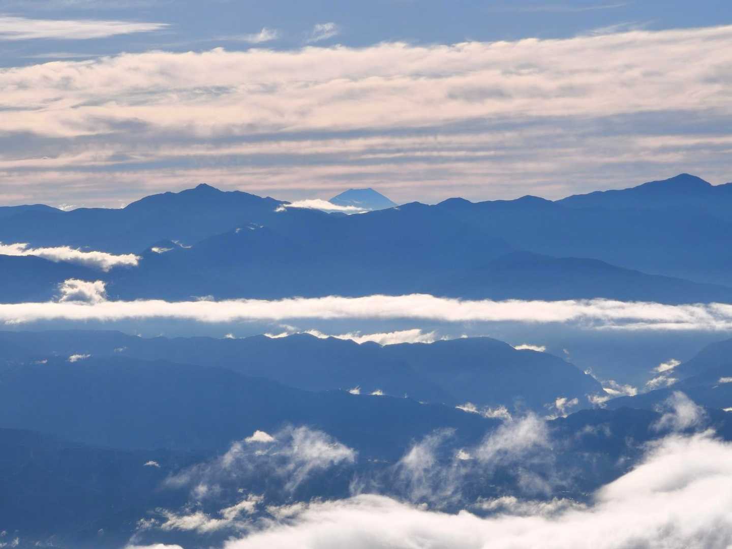 塩見、富士、悪沢