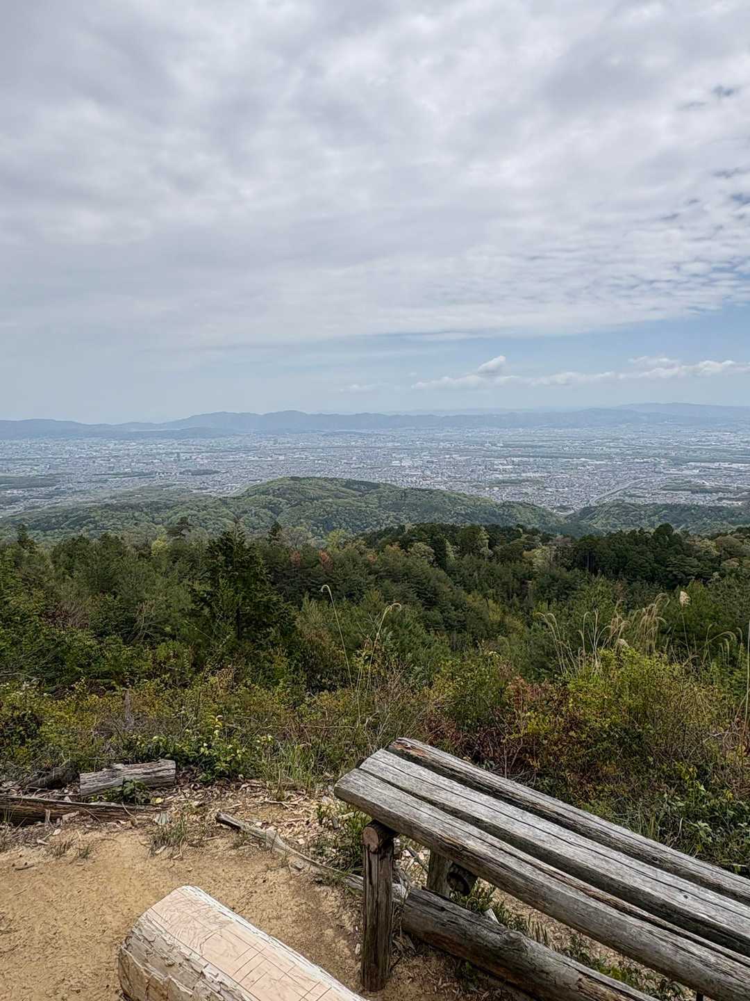 大沢山からは京都市内を一望