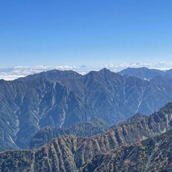 奥に富士山が見える！嬉しい！