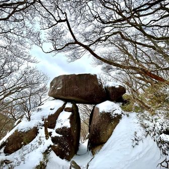 不思議な巨岩のゲート

今日は風が強いから
上に乗って寝そべる余裕は無いので、
くぐるだけにしました🪨