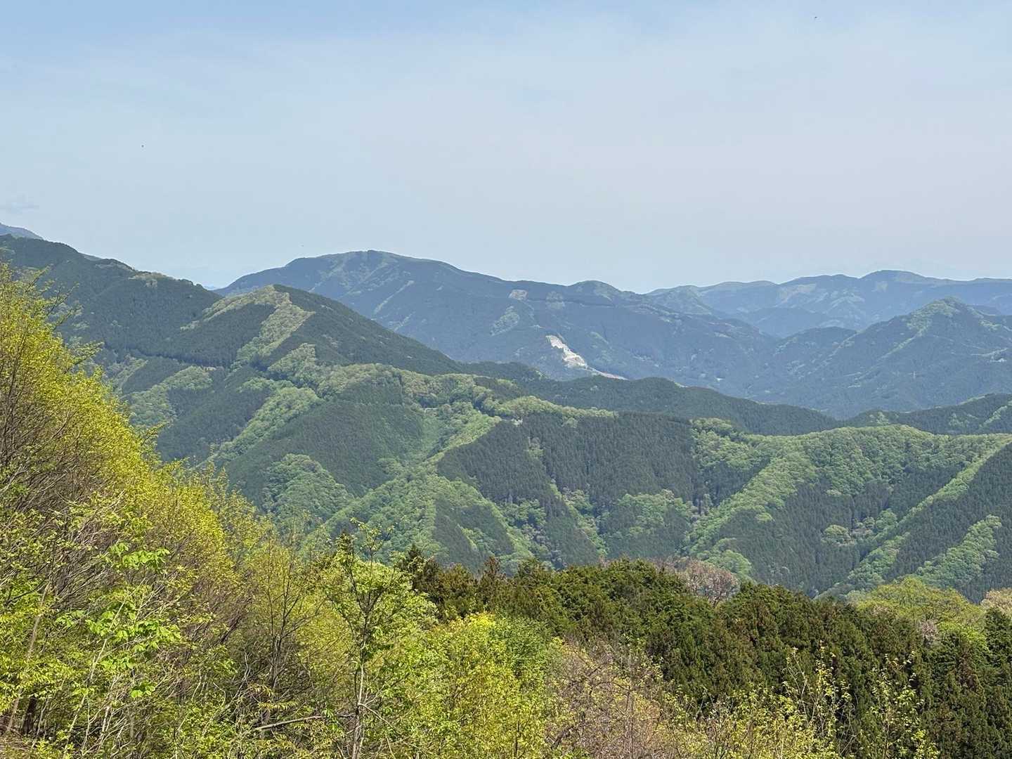 龍泉寺登山口-白谷沢登山口-権次入峠-棒ノ嶺-黒山-逆川ノ 縦走コースの写真