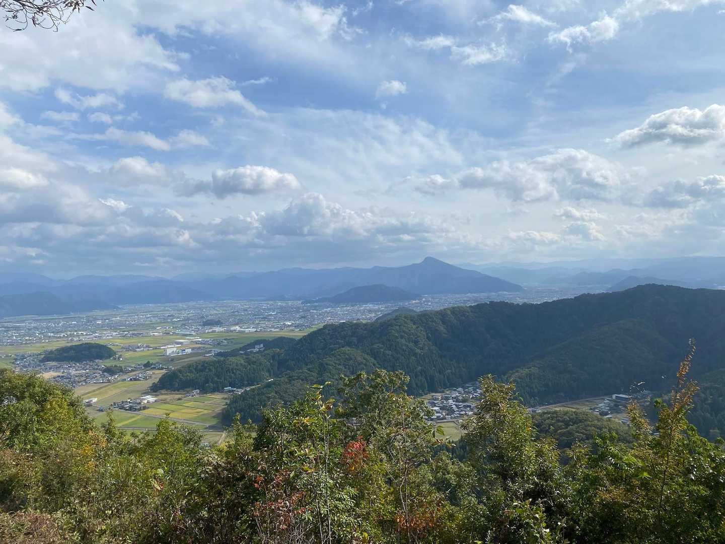日野山が見える。早く登りたい。
