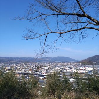 手前が矢田丘陵で奥が生駒山系です😺
とても標高が80mそこそこの眺望とは思えませんね