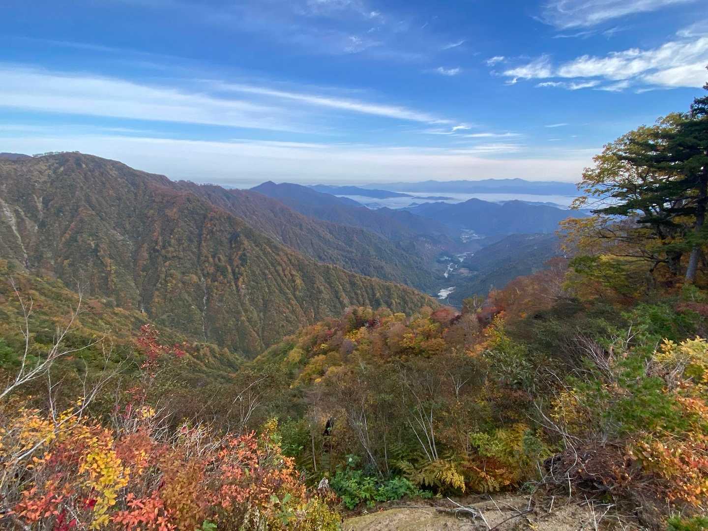 朝日連峰も見えています