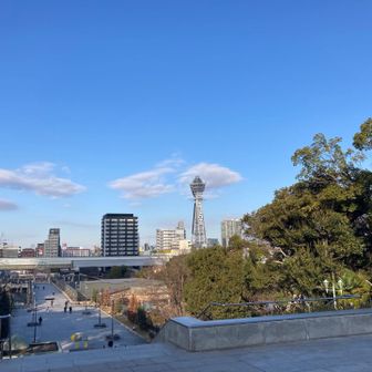 ここから通天閣がよく見える👀
