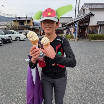 たまちゃんがソフトクリーム🍦買ってくれた😆