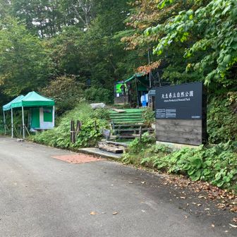 登山口で、協力金を払って出発。
