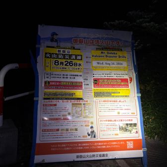 活火山🌋なので🪖持参します