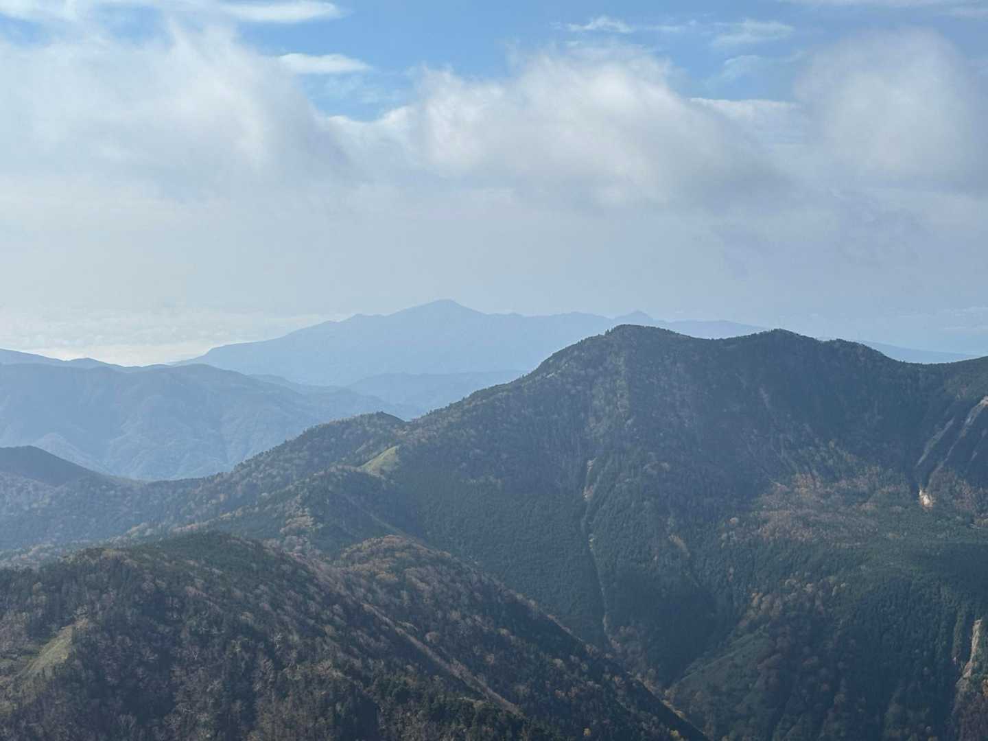あれは明日登る甲武信ヶ岳✊