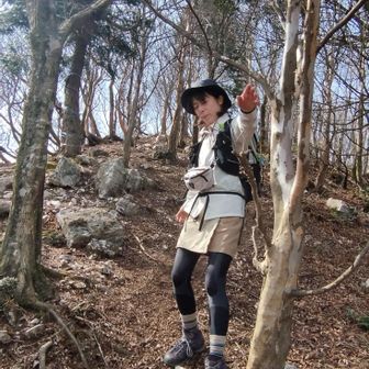 次は、裏山へ。