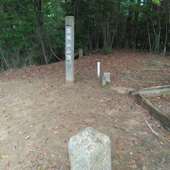 高城山三等三角点　点名：野山４９５．６ｍ
