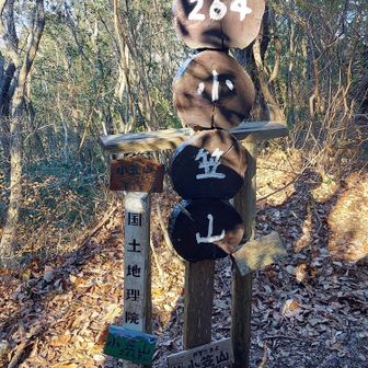 小笠山に到着。
264ｍとは思えない歩きごたえがあった。