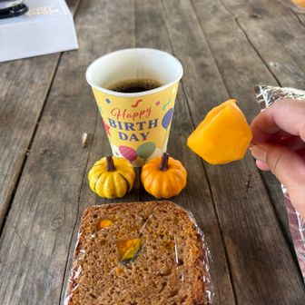 ケーキはかぼちゃ🎃が入ってます🍂