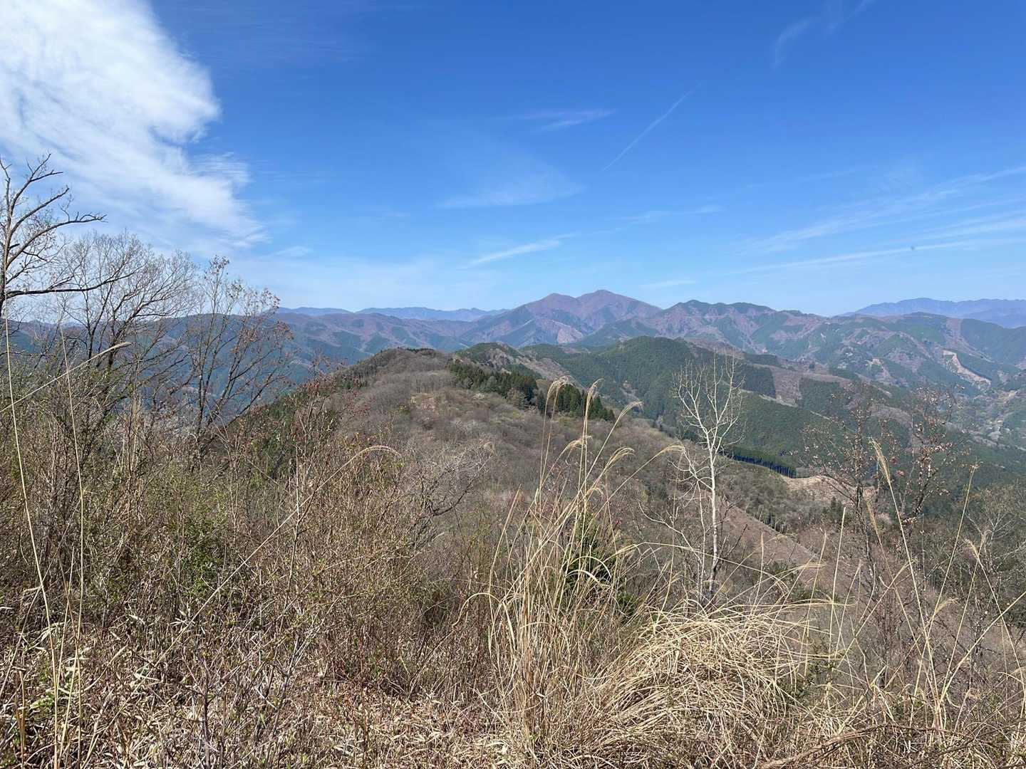 入沢山からの景色。
奥多摩の山々が美しい！