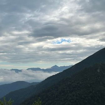 剱岳が見えます