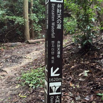 弁財天の滝へ