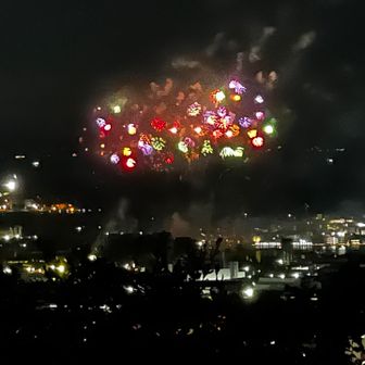 大曲の花火も見れるし