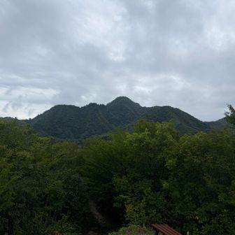 袴腰山は低山なので雲は無い