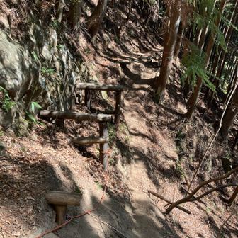 石尾根の木橋はまだまだ再建はなさそう