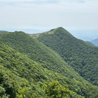 天狗岳から藤原岳を見る