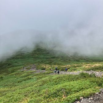 このザレ場もきつかったなと…