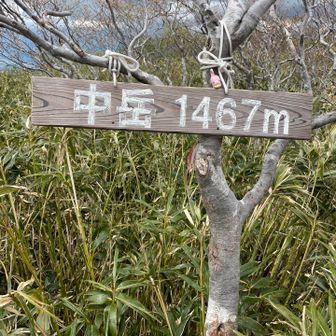 経ヶ岳・法恩寺山 中岳に着きました。