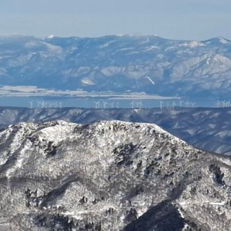 猪苗代湖と風力発電