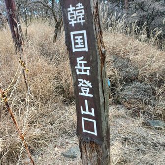 さて、韓国岳登山開始
