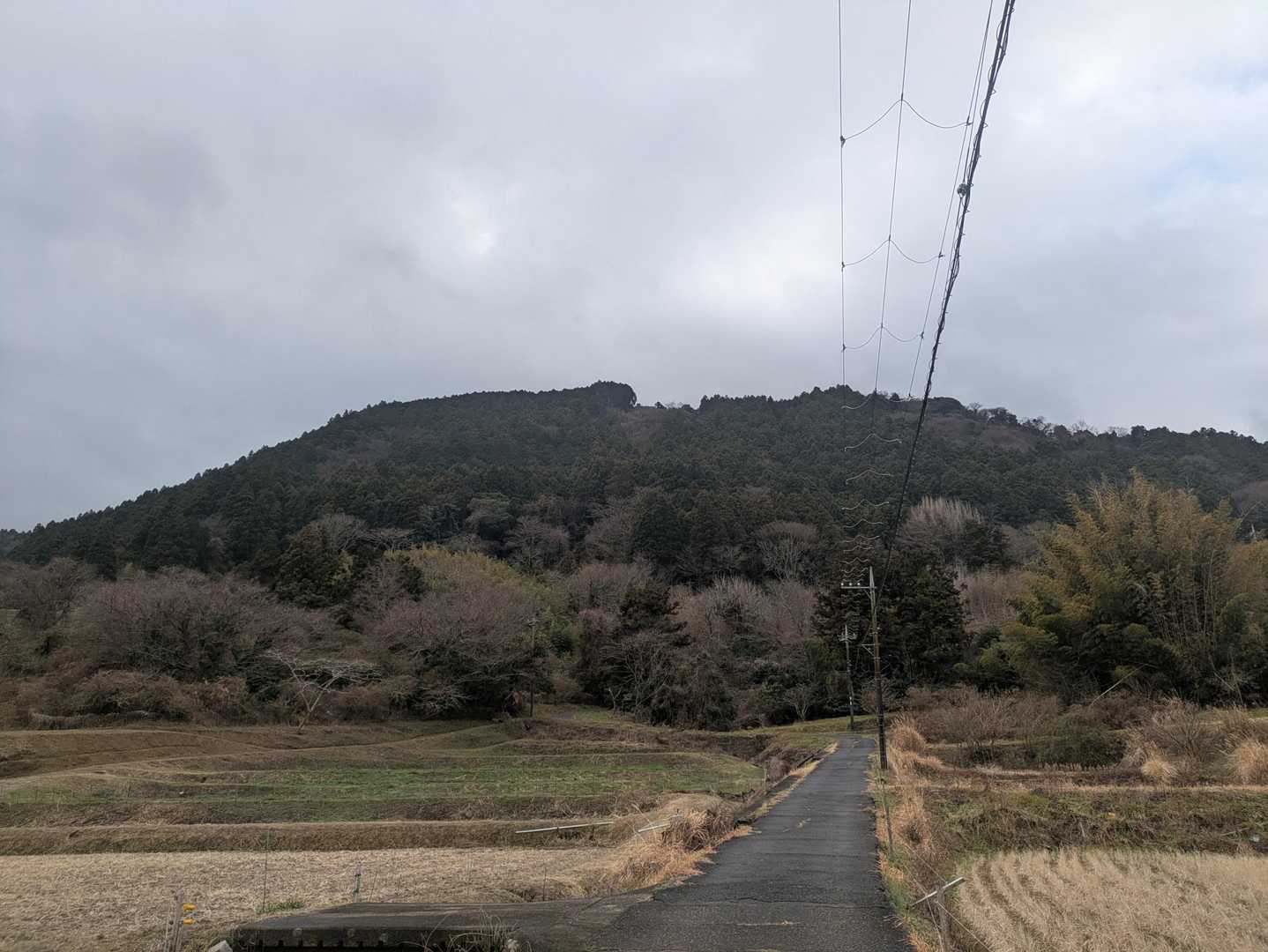 これから登る御殿山