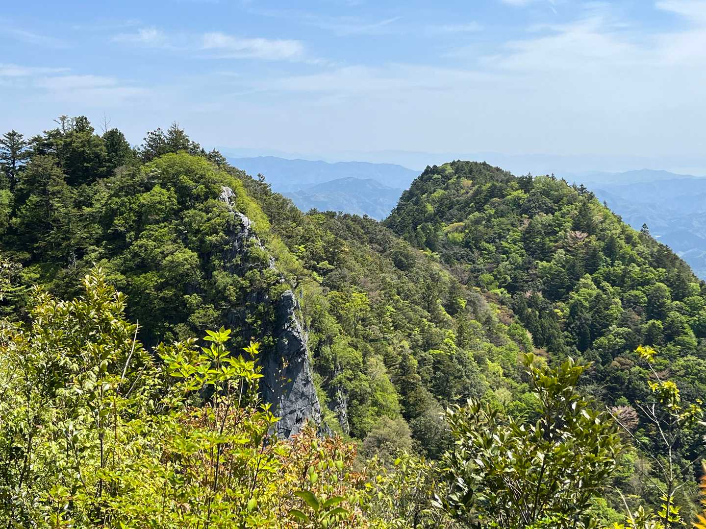 畝傍山眺望所から「馬鹿試し」の方向を確認👀