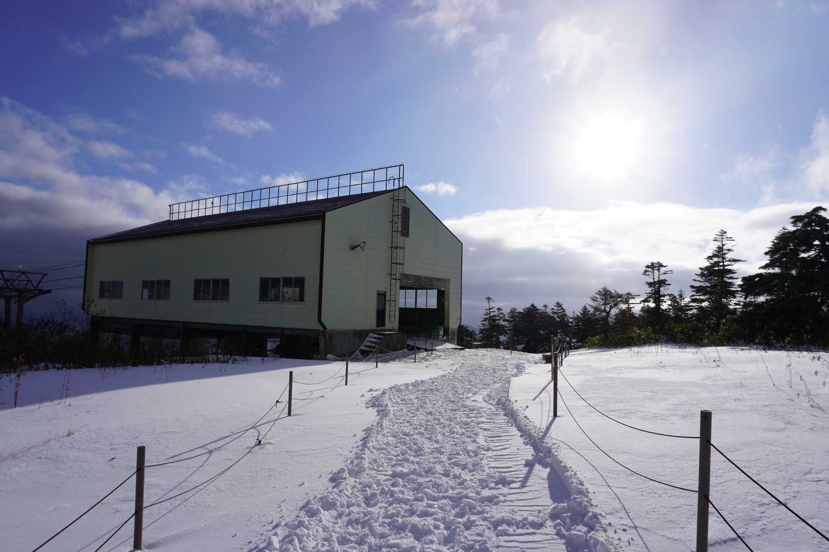 リフト下りました！雪！(笑)
