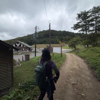 終了🙌曇天ですが、降ってないだけありがたい🙏シューズとタイツは恐ろしいほど汚れました。やっぱり恐羅漢山😂