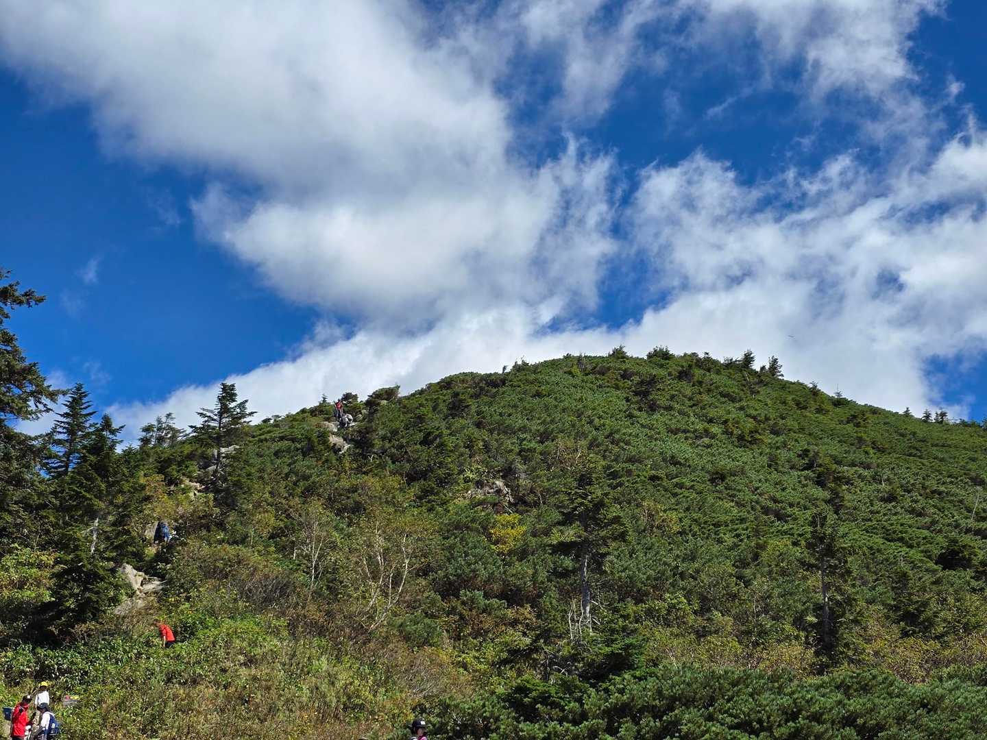 西穂丸山に向けて