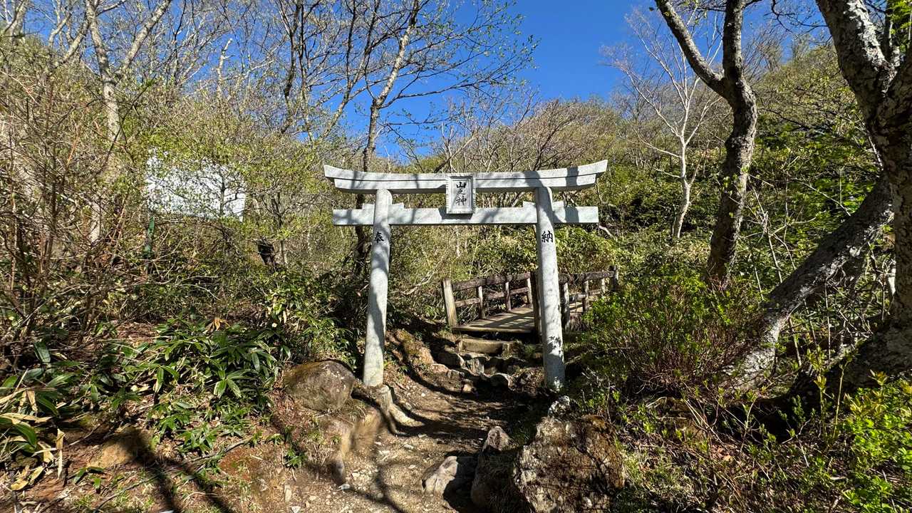 登山口の先の鳥居
