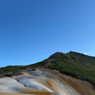 うっは〜ん♪硫黄岳ブルー💙！テンション上がる⤴︎ウッキウキで登りましょ〜う！