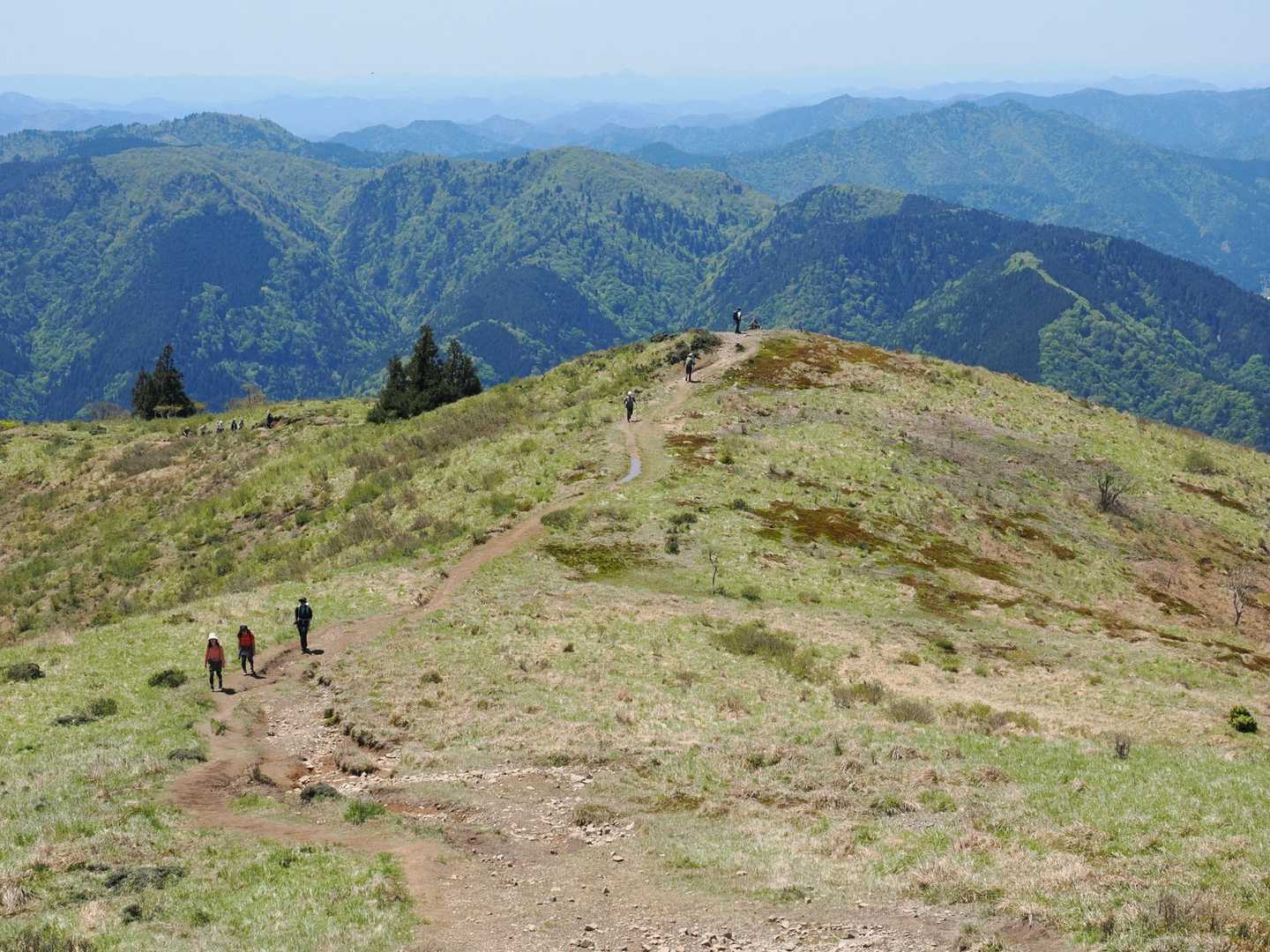 坊村バス停-坊村登山口-御殿山-ワサビ峠-武奈ヶ岳-コヤマ 縦走コースの写真