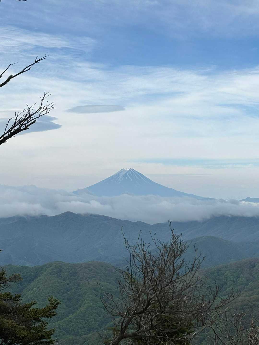 笠取山登山口-笠取山-黒槐ノ頭-唐松尾山-三ノ瀬登山口 周回コースの写真