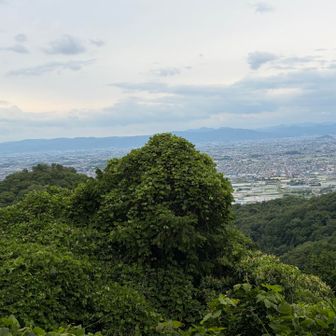 ながめ坂
奈良盆地がよく見えます
ベンチもあって、ちょうどよい