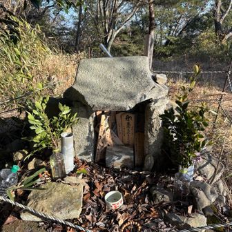 雲山峰の葛城修験経塚「譬喩品」。本日の最高点490mです。