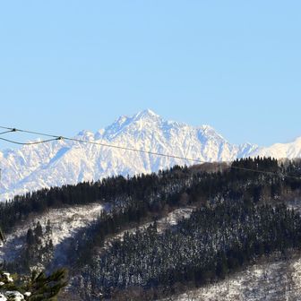 剱 遠望    大平展望台から    先週は千石城山から見たよ