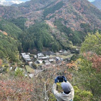 肉眼では山肌の紅葉がよりきれいに見えました🍁
